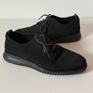 Cole Haan 2. Zero Grand Men’s 7.5M Black Stitchlite Wingtip Oxford Shoes C28527